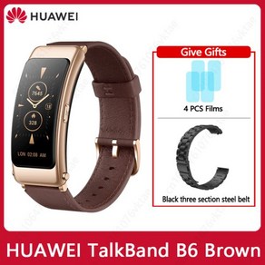 스마트워치화웨이 TalkBand B6 스마트 손목 밴드 블루투스 5.2 1.53 인치 AMOLED 스크린 Kirin A1 프로세서