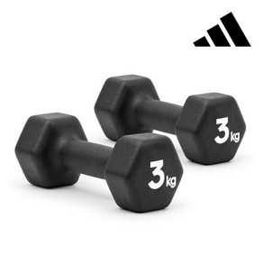 [쇼핑엔티] 아디다스 육각 아령 3kg 세트 덤벨 홈트 홈트레이닝 근력 운동 기구 용품 상체, 1개