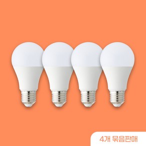 LED 램프 4개 묶음 히포LED 벌브 전구 8W 10W 12W 14W 18W E26, 히포 LED 램프 14W(4개묶음), 1세트, 주광색