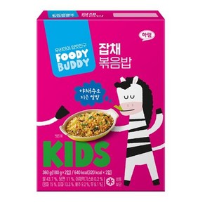 [푸디버디] 잡채볶음밥 (2입), 360g, 1개