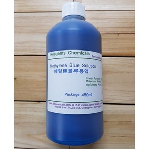 Methylene Blue Sol 메틸렌블루용액 화) 동물세포염색실험, 1개, 450ml