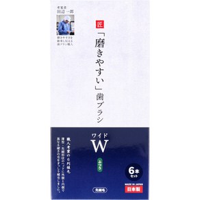 일본 칫솔 70년 장인이 고안한 와이드 고밀도 닦기쉬운 6개입 코나몰, 1개