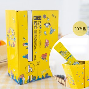 후가글 BT21 일회용 휴대용 구강청결제 10ml 스틱 가그린 루이보스향, 1개