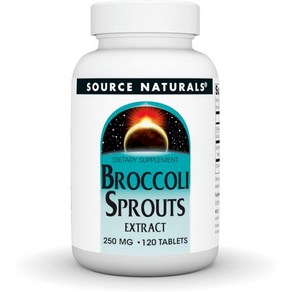 소스내츄럴스 Source Naturals Broccoli Sprouts Extract Provides 2 000 mcg of Sulforaphane per Serving 250 m