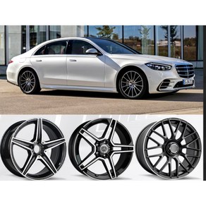 17 18 19인치 벤츠 휠 AMG A/C/S 클래스 A180 C200l C260 E300 GLB, 거미줄 티타늄재, 17X7.5J, 1개