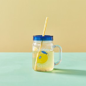 [모던하우스 인천점] 레몬코스타 빨대 텀블러 580ml 블루레몬 PL0125062, 1개, 사진참조