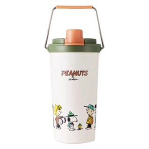 코렐 스냅웨어 피넛츠 SPP 핸디보온텀블러, 1개, 그린 + 화이트, 800ml