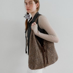 보르 Jeanne Knit Shoulde Bag_Bown