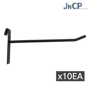 JNCP 휀스망 일선후크 10EA 후크 고리 악세사리 걸이 진열 메쉬망 네트망 철망, 1세트, 블랙(15cm)x10EA