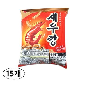 농심 새우깡 미니팩, 30g, 15개