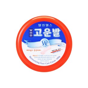 웰빙헬스 고운발 풋크림 발크림 각질제거 보습 풋케어 크림 WHB 고운발 빨강 1개