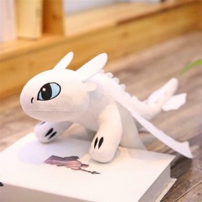 봉제 드래곤 장난감 귀여운 화이트 블랙 공룡 동물 인형 어린이 생일 선물 20 65cm, 35cm, WHITE, 1개