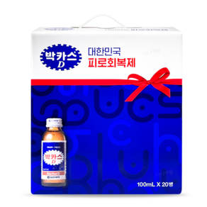 박카스 d 디 선물용 20병 한박스 손잡이 바카스 타우린 비타민 피로회복 카페인, 100ml