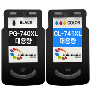 캐논 PG-740XL CL-741XL 대용량 재생잉크 MG3670 MG3570 MX537 MX477 MG2270 MG2170 MX397 TS5170 MG4270