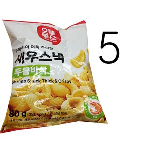 오늘좋은 새우스낵 (두툼바삭), 5개, 80g