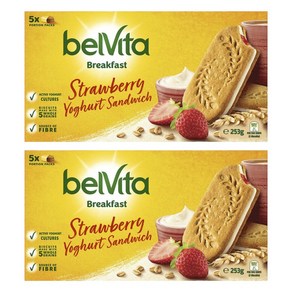 벨비타 딸기 요거트 블랙퍼스트 비스킷 Belvita Stawbey Yoghut Biscuits, 2개, 253g