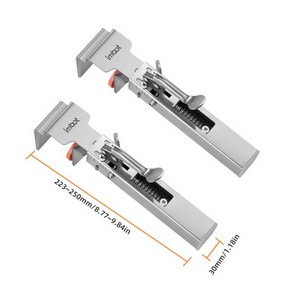 imbot 서랍 고정 클립 빠른 프레스 서랍 클램프 조정 가능한 텔레스코픽 목공 특수 설치 패널 보조 고정 클램프 거치대, 2개