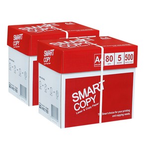 더블에이 스마트카피 A4 복사용지(A4용지) 80g 2500매 2BOX, 5000매