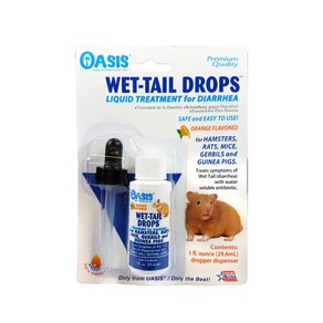 오아시스 웻테일 드롭스 29.6ml / Oasis Wet Tail Dops- Liquid Teatment Diahea fo Hamstes 1 oz, 1개