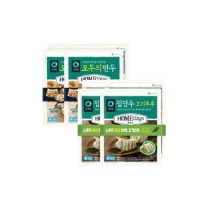 청정원 호밍스 모두의 만두 320gx2입x2세트 집만두 고기부추 400g2, 4개, 320g