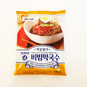 노브랜드 여름 계절 별비 비빔 막국수, 190g, 5세트