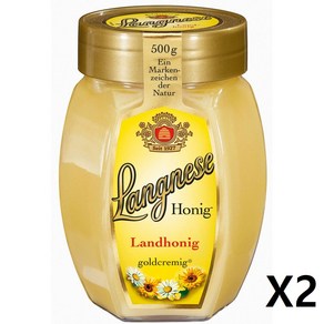 Langnese 랑네제 랜드호닉 꿀 500g X2통 유럽 독일 수입 로얄 젤리 명품 천연, 2개