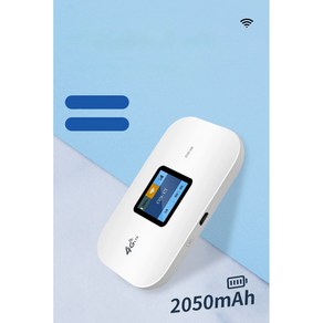 4G lte 라우터 차량용 wifi 와이파이 도시락 캠핑용 휴대용 여행용 유심용 5G, LCD DISPLAY+2050mAh, 1개