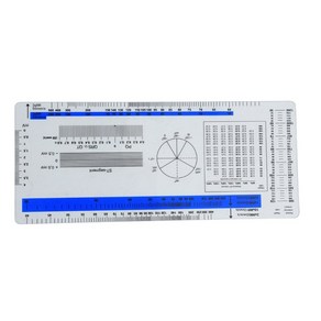 ECG 눈금자 플라스틱 측정 도구 심전도 제도 분배기, fo dak blue 1, 1개