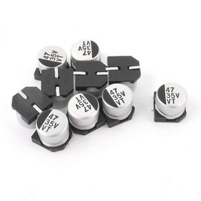 10pcs 47uF 수동부품 35V SMD 알루미늄 전해 콘덴서 6mm x 5mm, 10개