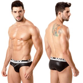 METROMALEWEAR [M2W] Leather Hip Brief Black (5003-86)