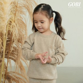 [런칭가139000원]고비(GOBI) 키즈 캐시미어 100 라운드 풀오버