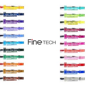 동아 파인테크 / FineTech / 12색세트 24색세트 1타12개입 / 0.25mm 0.3mm 0.4mm 0.5mm / 중성펜, 와인블랙(12개입)