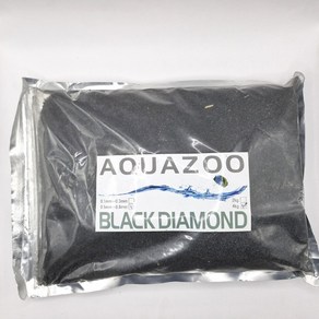 어밥 AQUAZOO 어항 바닥재 모래 0.5-0.8mm BLACK DIAMOND 4kg