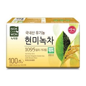 녹차원 간편한 [녹차원]국내산유기농현미녹차 100티백(유기농 100%), 1개