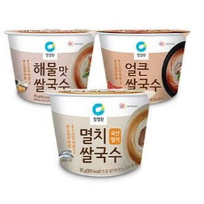 청정원 멸치쌀국수4개+얼큰쌀국수4개+해물쌀국수4개 총 12개, 해물4개+얼큰4개+멸치4개, 1개