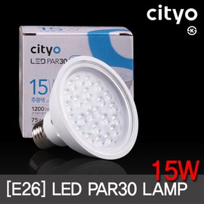 LED PAR30 15W 집중형 E26 (2색상) KS 엘이디램프 씨티, 1개, 전구색(노란빛)