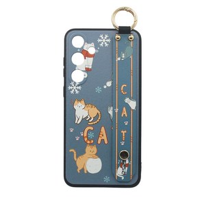 신서엔코 갤럭시 S25 S25플러스 S25울트라 케이스 Galaxy Phone Case SCS-1543 큐트 애니 핸드 스트랩 케이스