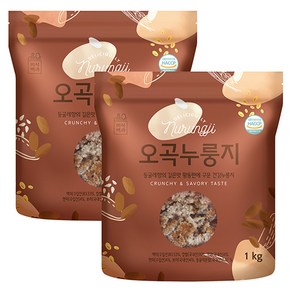 미식백과 오곡누룽지 1kg 구수한 맛있는 몸에좋은 간편식 누룽지, 2개, 2개