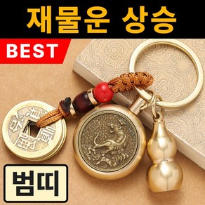 뉴트리픽 행운 돈들어오는 재물운 부적 삼재 액막이 키링, 범띠(허공장보살), 1개