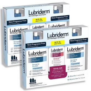 Lubriderm 루브리덤 데일리 모이스처 로션 709ml 2개 + 177ml 1개 [3개1세트] 2팩