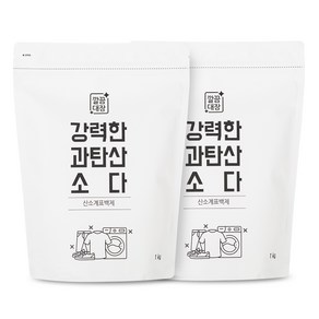 깔끔대장 강력한 과탄산소다 리필1kg x 2개, 1kg