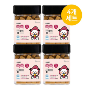 뽀시래기 촉촉큐브 강아지 간식, 고구마, 180g, 4개