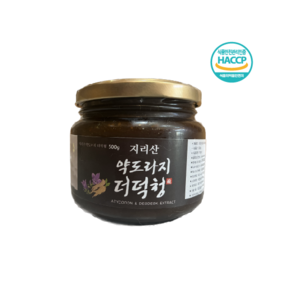 (무료배송) 지리산 6년 장수 도라지 약도라지 더덕청(500g)