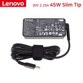 Lenovo 씽크패드 T450 T450S 어댑터 20V 2.25A 45W 슬림팁 충전기, 1개