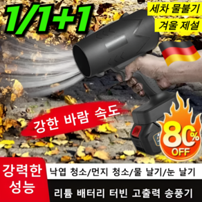 판매1위! 리튬 배터리 터빈 고출력 송풍기 무선 터빈 강력 산업용 송풍기 겨울 제설/세차 물불기, [1세트] 220V