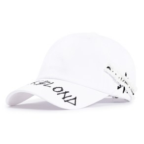 블랙블론드 BBD Side Patch Gaffiti Logo Cap (White)