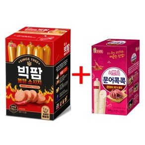 롯데 빅팜불닭1200g+문어콕콕600g 기획 간식 소시지 키스틱 주전부리 어린이 성인 남여노소, 1개, 600g