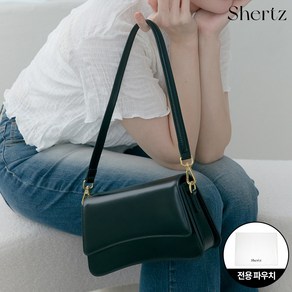 [Shertz 세르쯔] 커브 마그네틱 데일리 유광 숄더백 + 세르쯔 가방파우치