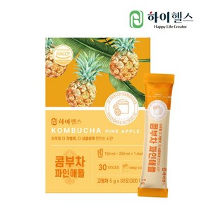 하이헬스 [2+1 2박스 구매시 1박스 더] 하이헬스 콤부차 파인애플 (5g x 30포) 1박스, 150g, 3개