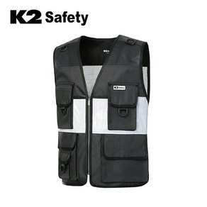 K2 Safety VE-2605 베스트 조끼 작업복 단체복 근무복 워크웨어 쿨조끼, 100, 1개